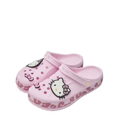 HK Leopard Print Crocs Pink