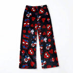 Hello kitty and spiderman black pyjama pants