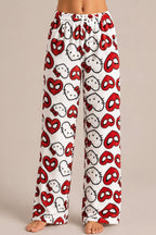 Hello kitty and spiderman white pyjama pants