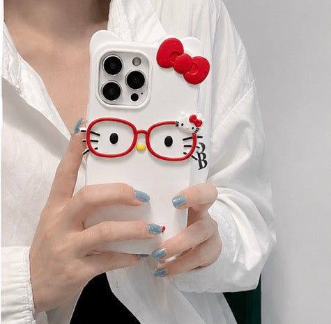 White Hello kitty phone case