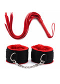 Red Fluffy Cuff & Whip Set