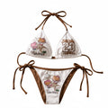 Hello Kitty Brown & White Bikini