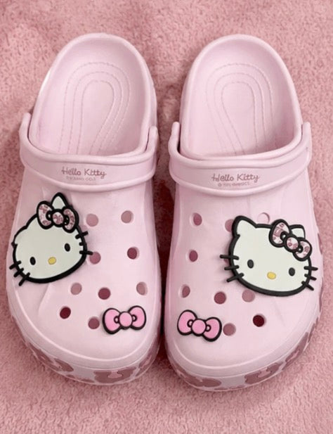 HK Leopard Print Crocs Pink