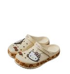 HK Leopard Print Crocs Cream
