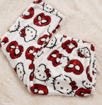 Hello kitty and spiderman white pyjama pants