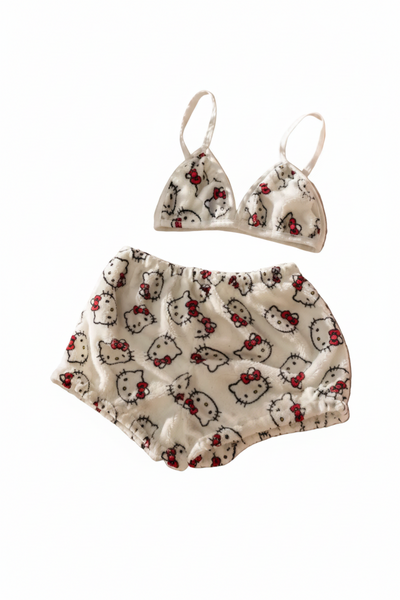 Hello Kitty Cozy Underwear Set White